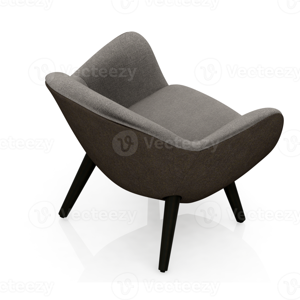 Isometric Armchair Isolated 3D render png