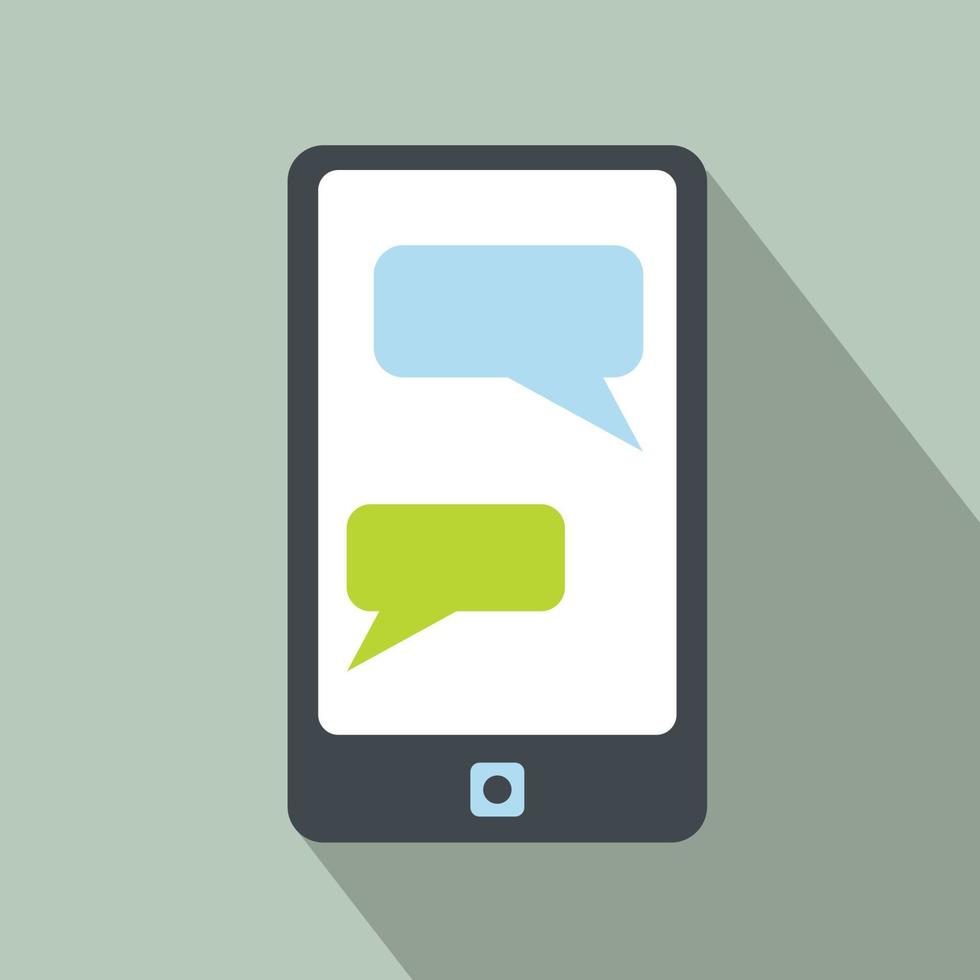 Messages on a phone icon vector