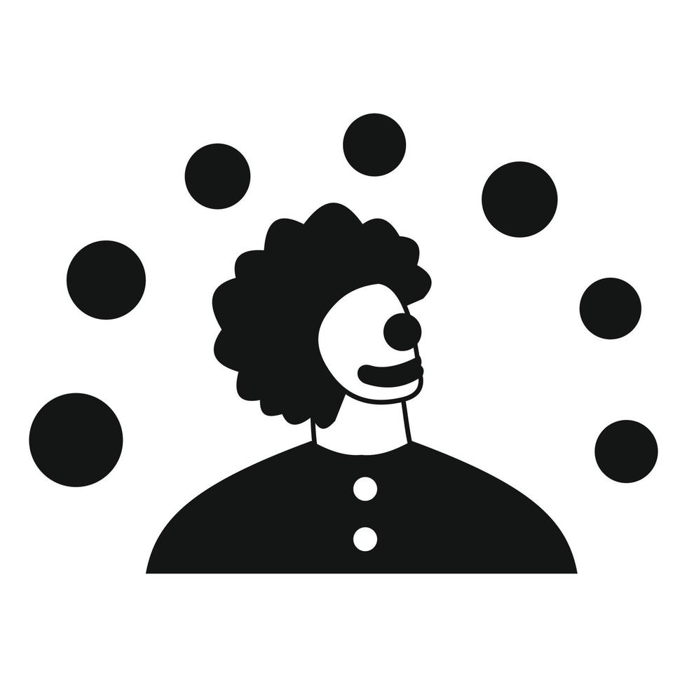 Juggler man simple icon vector