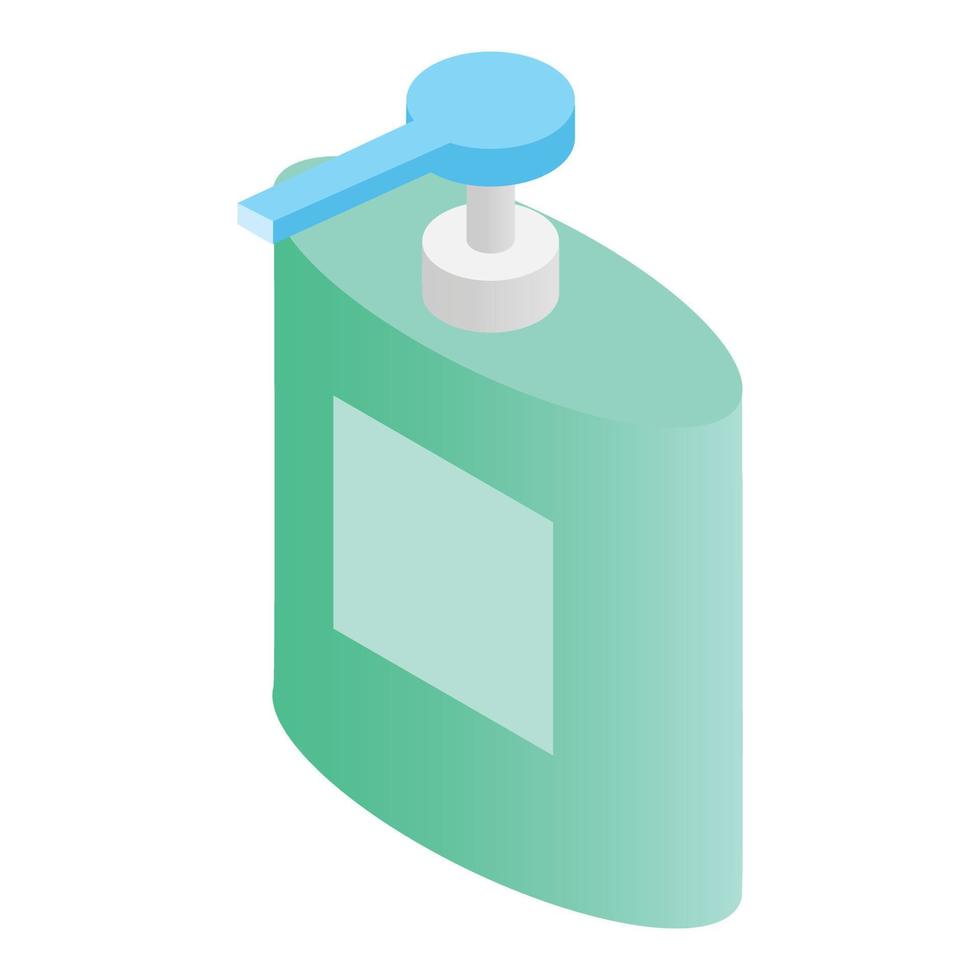 Liquid soap dispenser isometric 3d icon vector