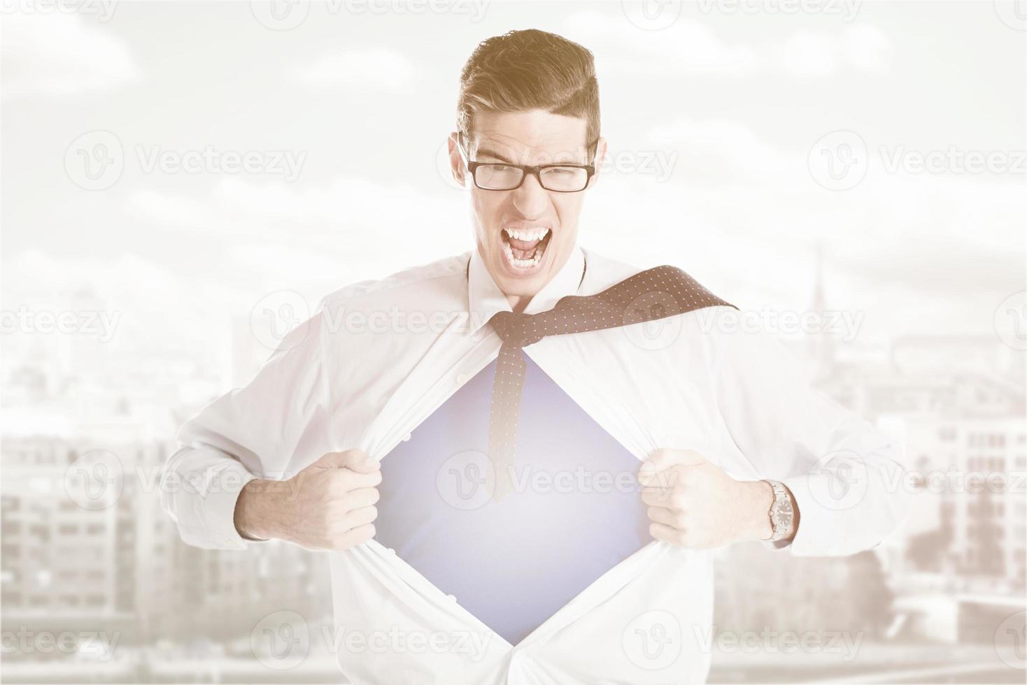 Young Businessman - Superhero photo