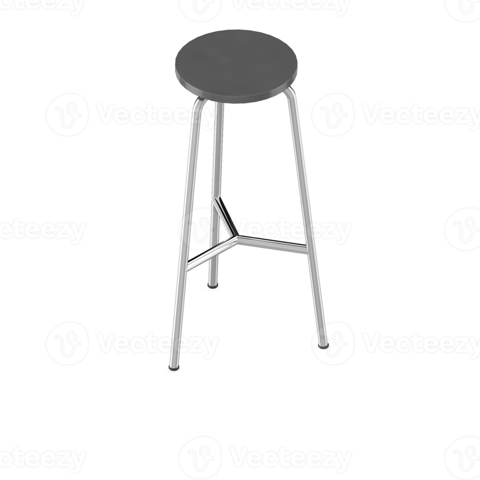 Isometric Chair 3D isolated rendering png