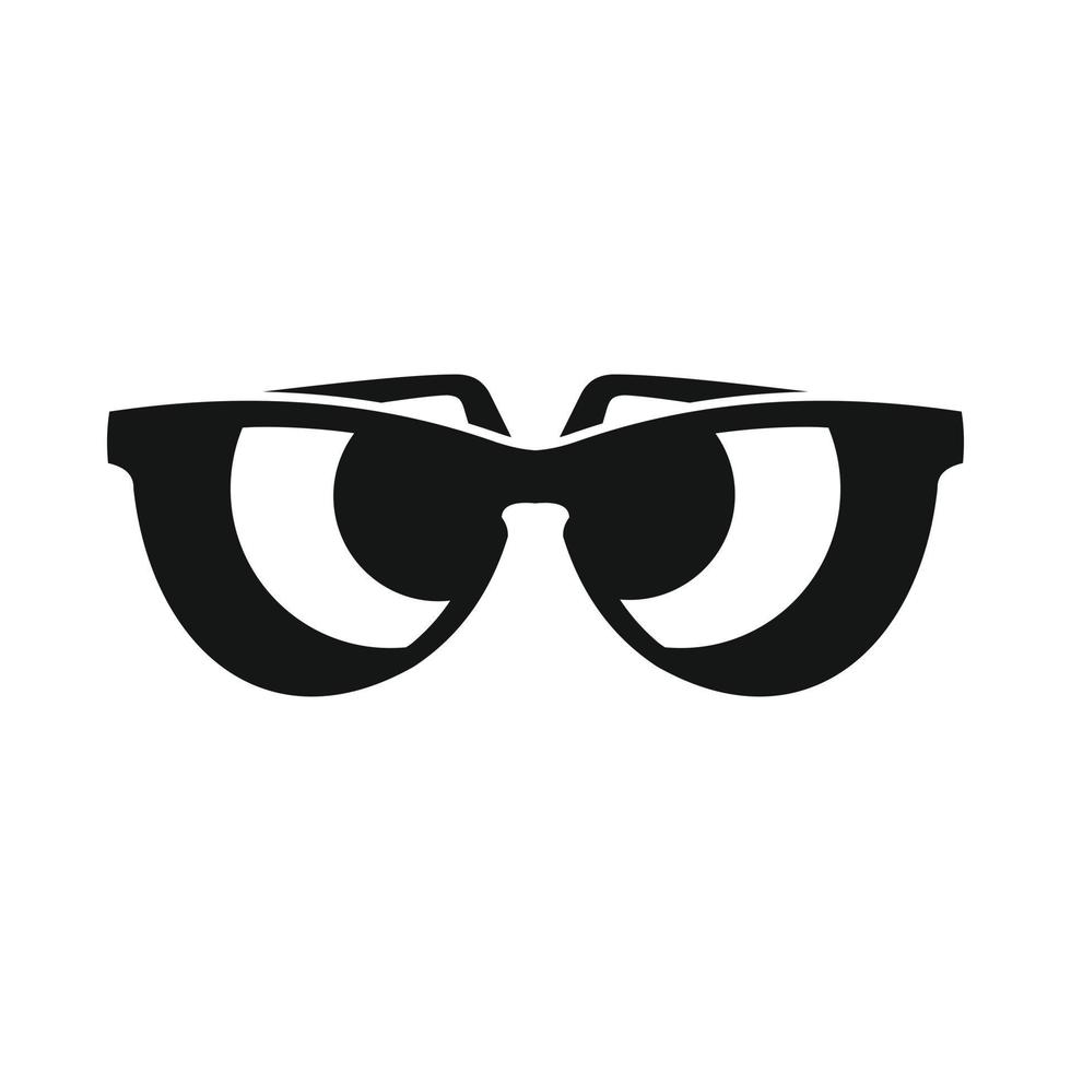 Sunglasses icon, simple style vector