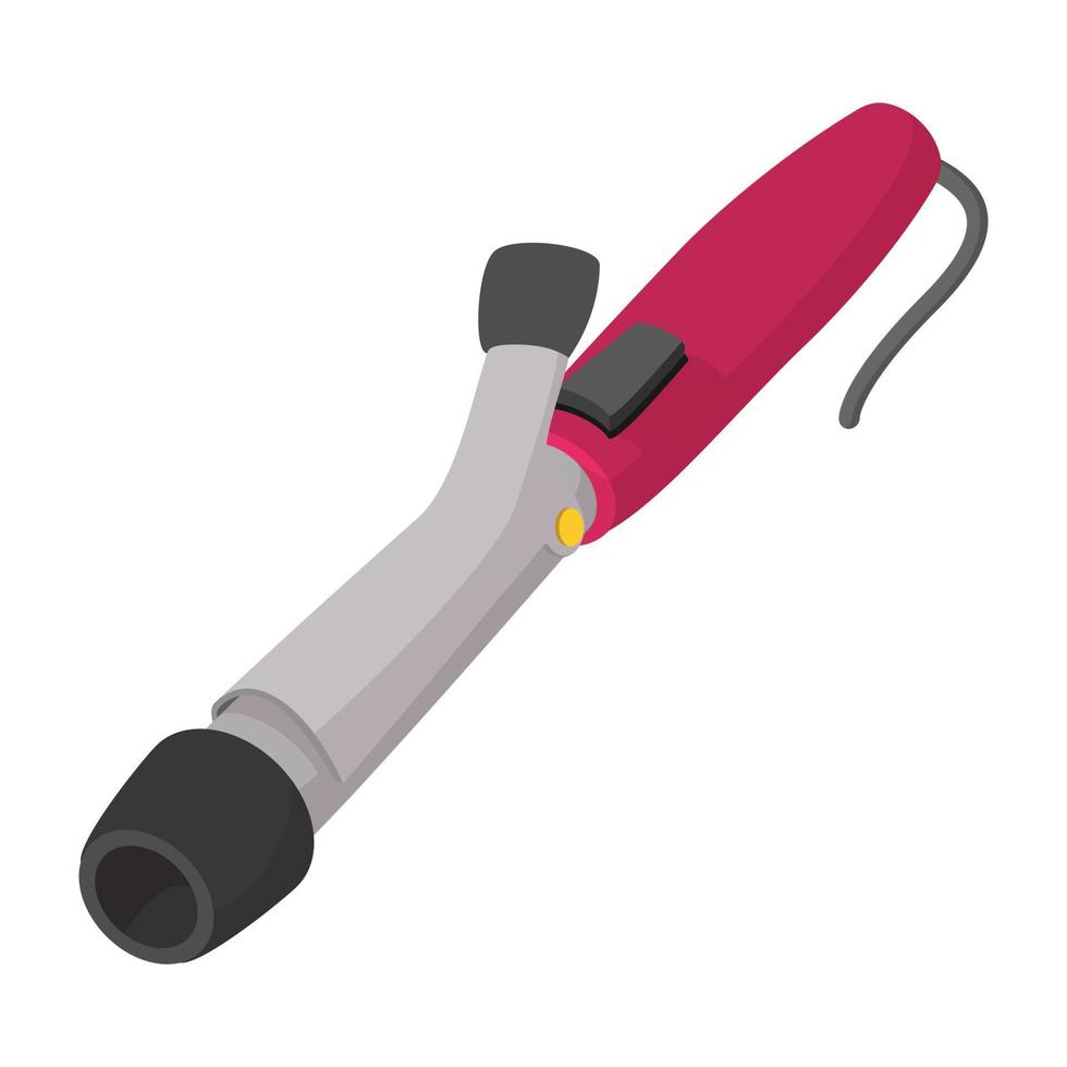 Curling iron cartoon icon vector