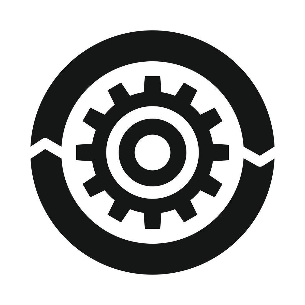 Setting parameters icon, simple style vector