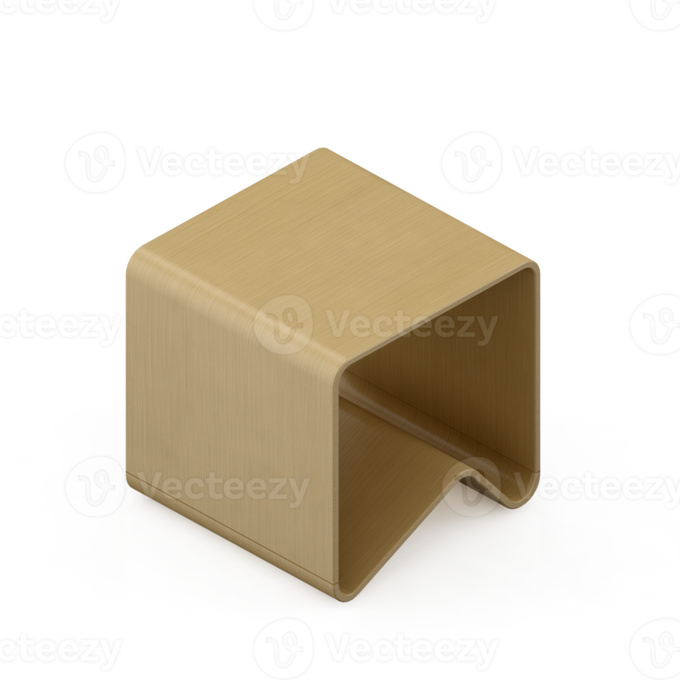 Isometric Chair 3D isolated rendering png