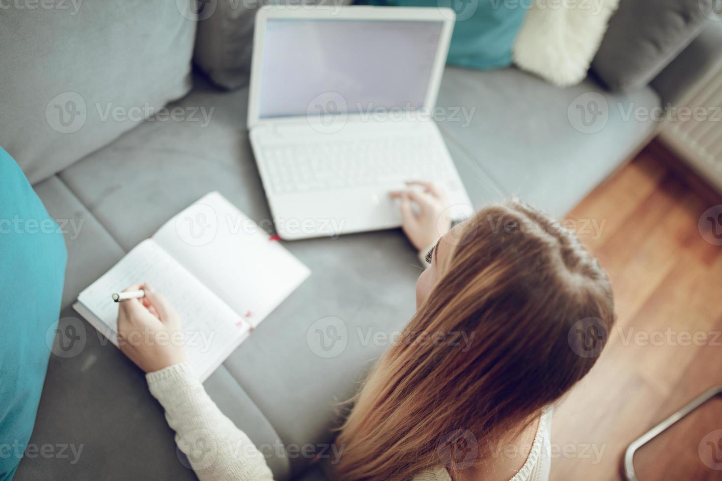 Studying In Living Room photo