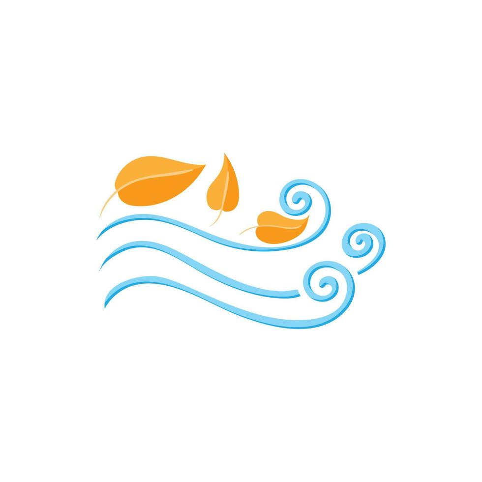 Leaves spinning in the wind icon, cartoon style vector