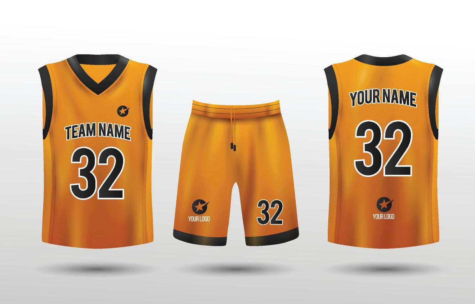 Basketball Jersey Mockup vector