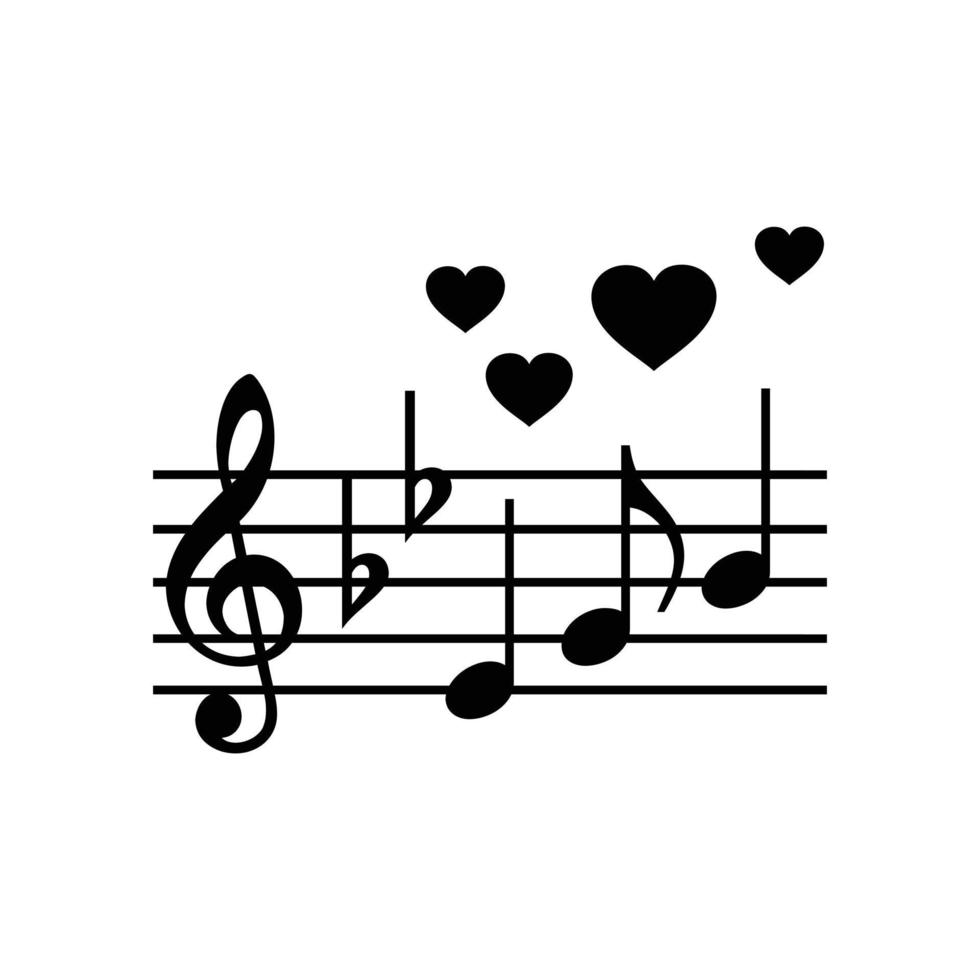 icono simple de música de boda vector