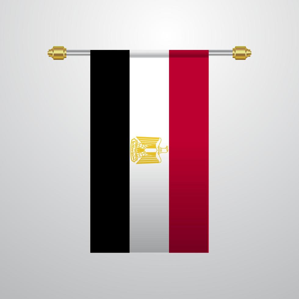 Egypt hanging Flag vector