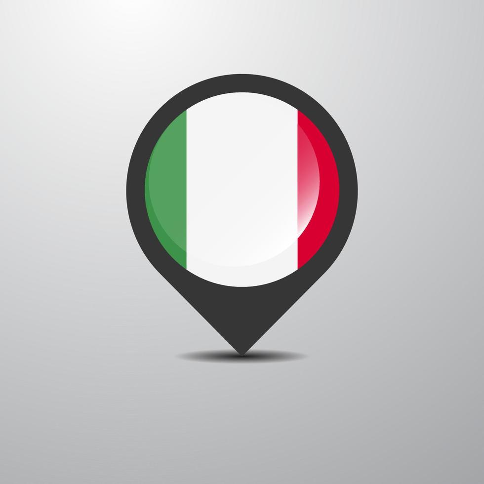 Italy Map Pin vector