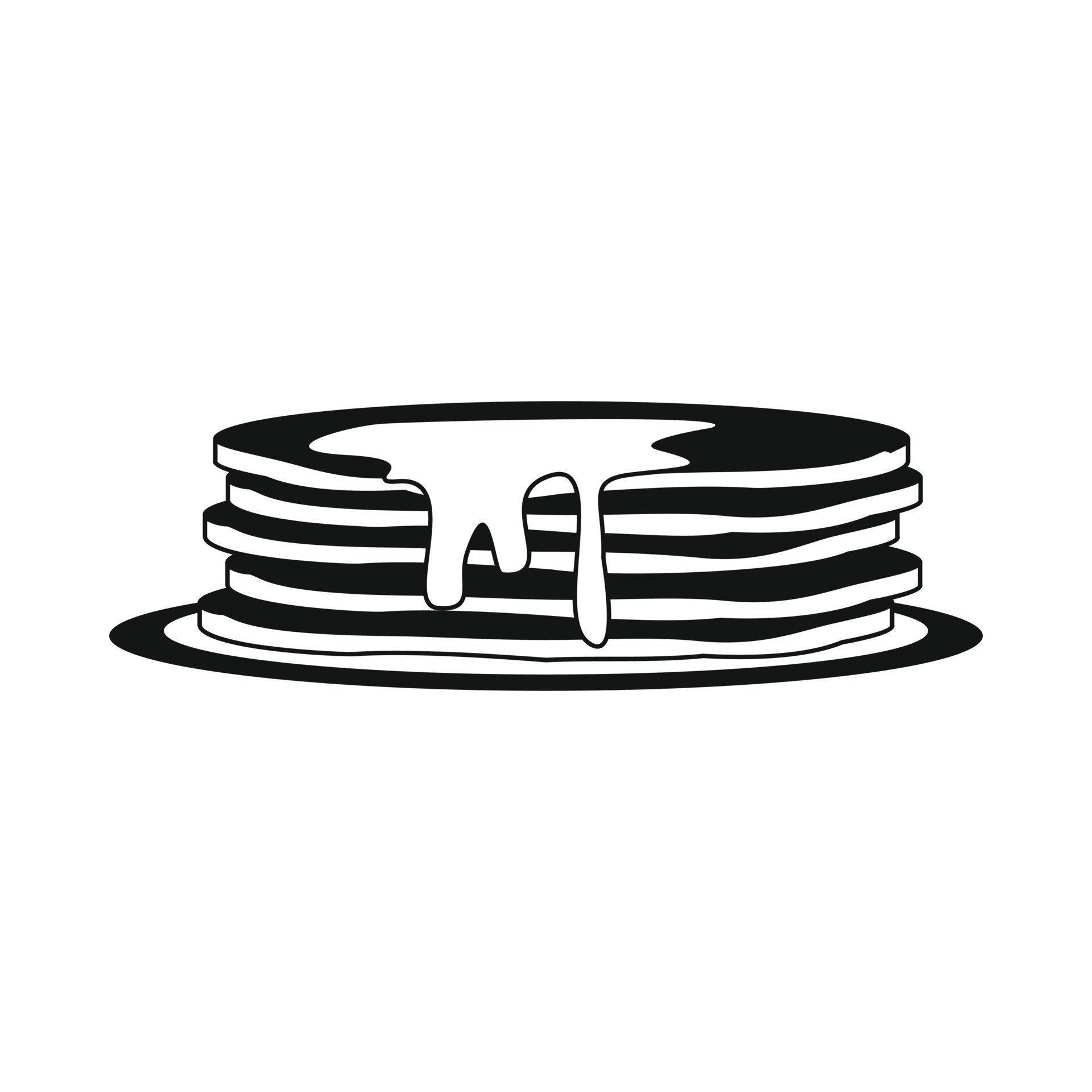 Stack of pancakes icon, simple style 14166994 Vector Art at Vecteezy