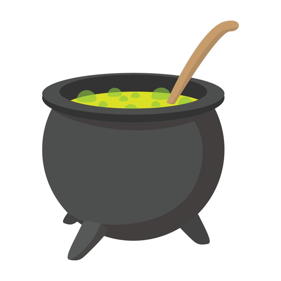 Witching vat cartoon icon vector