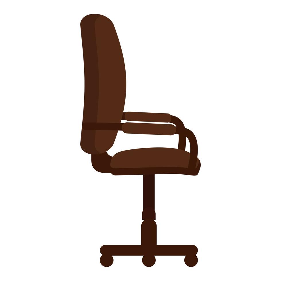 vector de dibujos animados de icono de silla de escritorio. Oficina frontal