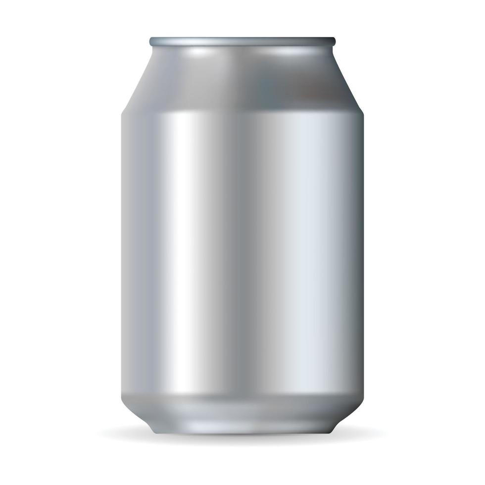 Big realistic can vector