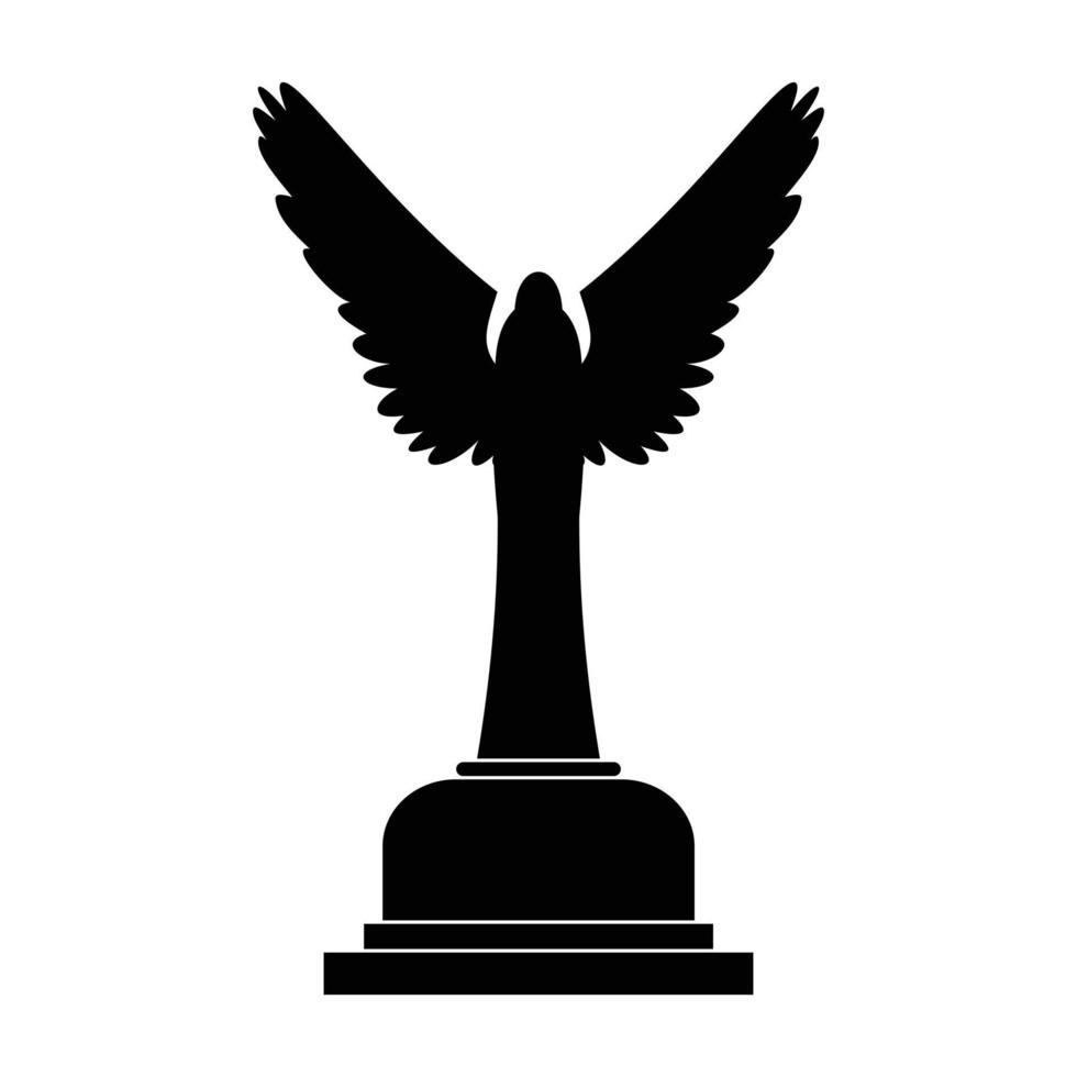 Goblet black simple icon vector