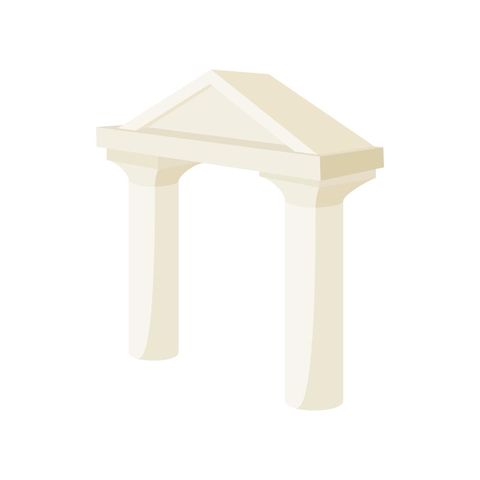 Ancient arch icon in cartoon style vector