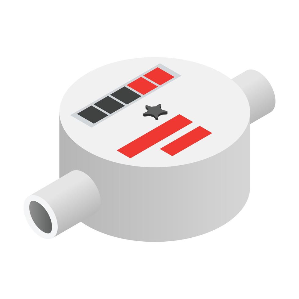 Water meter isometric 3d icon vector