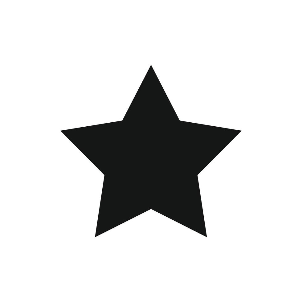 Star icon, simple style vector