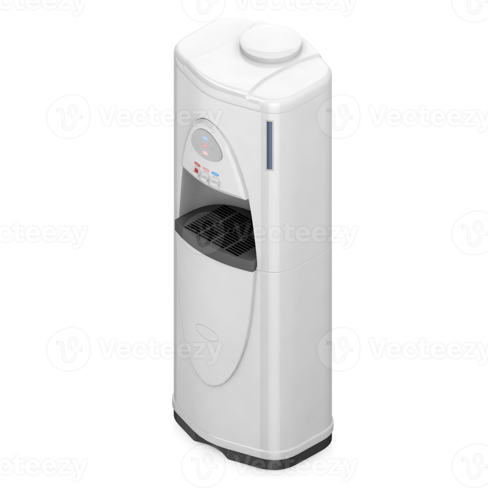 Isometric Water Dispenser 3D render png