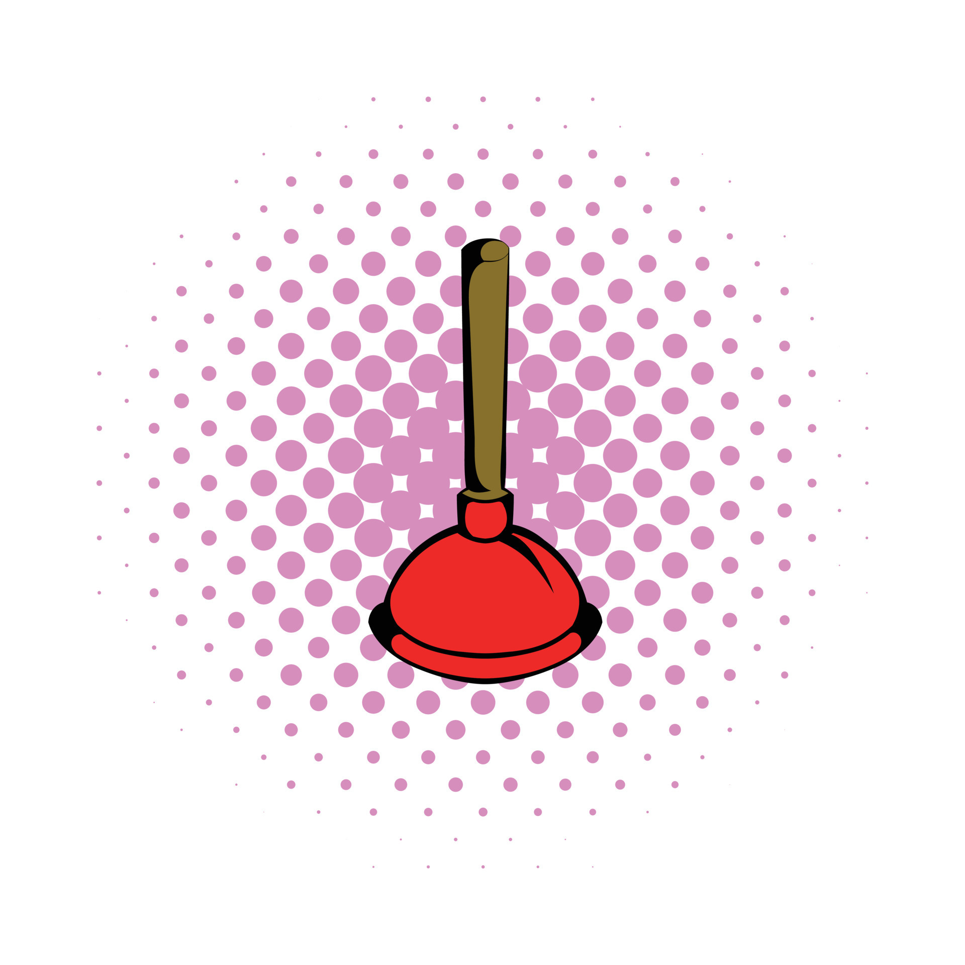Plunger comics icon 14167600 Vector Art at Vecteezy