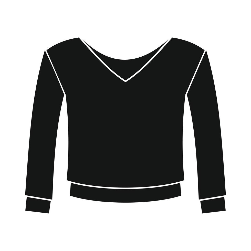 Womens pullover icon, simple style vector