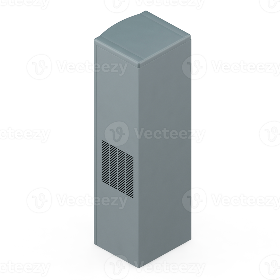 Isometric Water Dispenser 3D render png