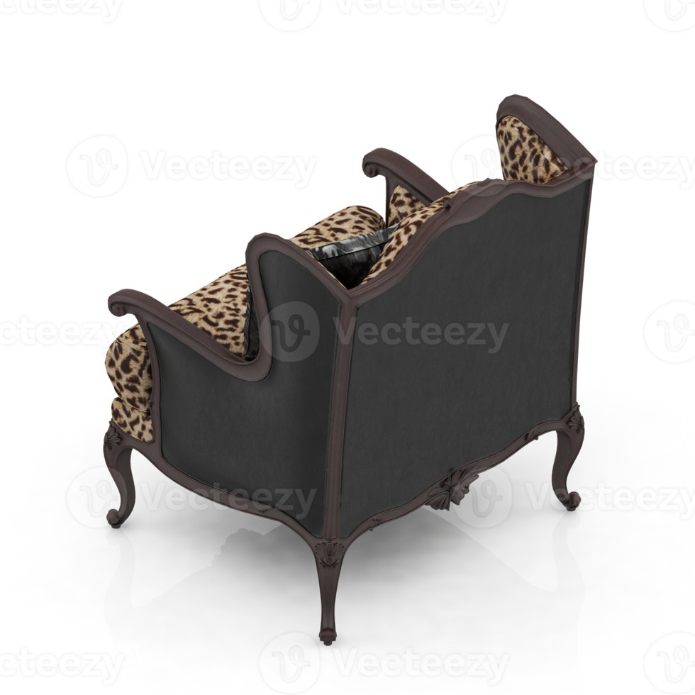 Isometric Armchair Isolated 3D render png