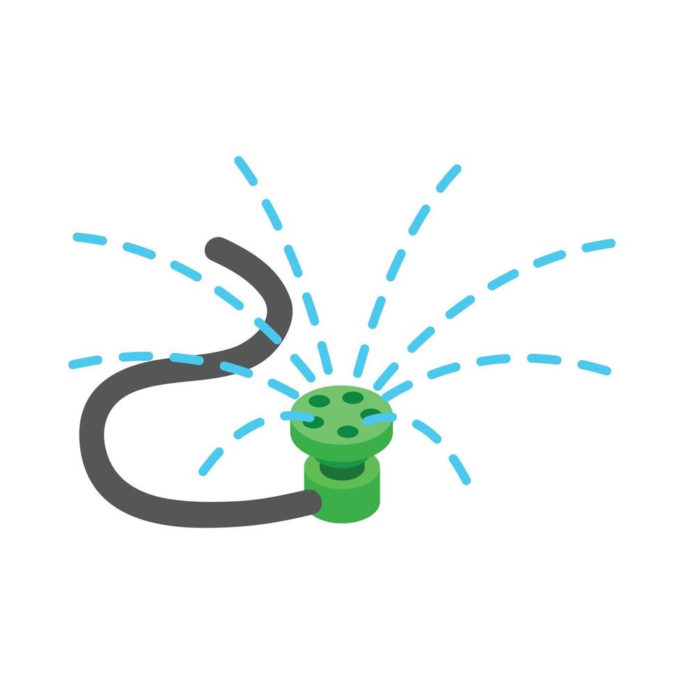 Sprinkler icon, isometric 3d style vector