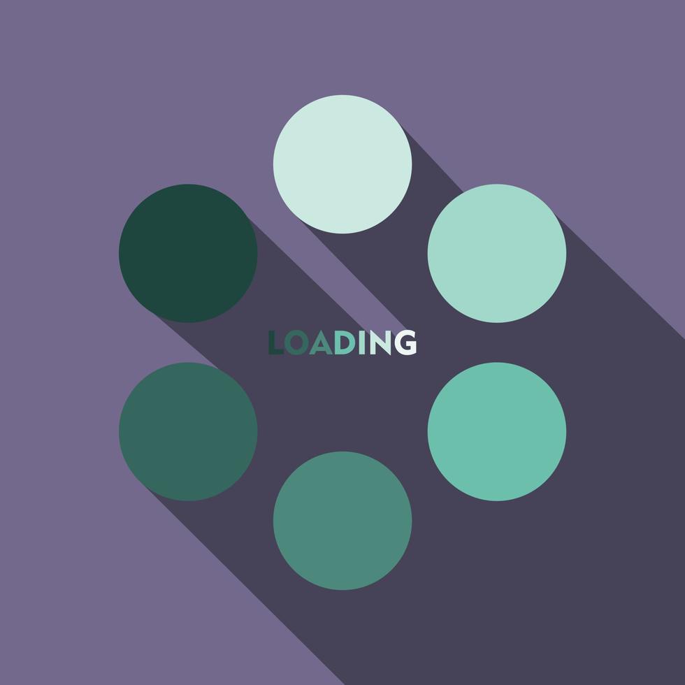 Loading icon in flat style vector