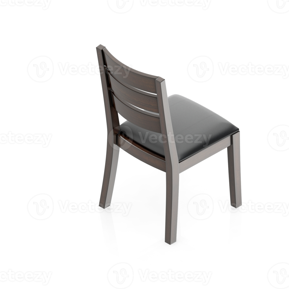 Isometric Chair 3D isolated rendering png