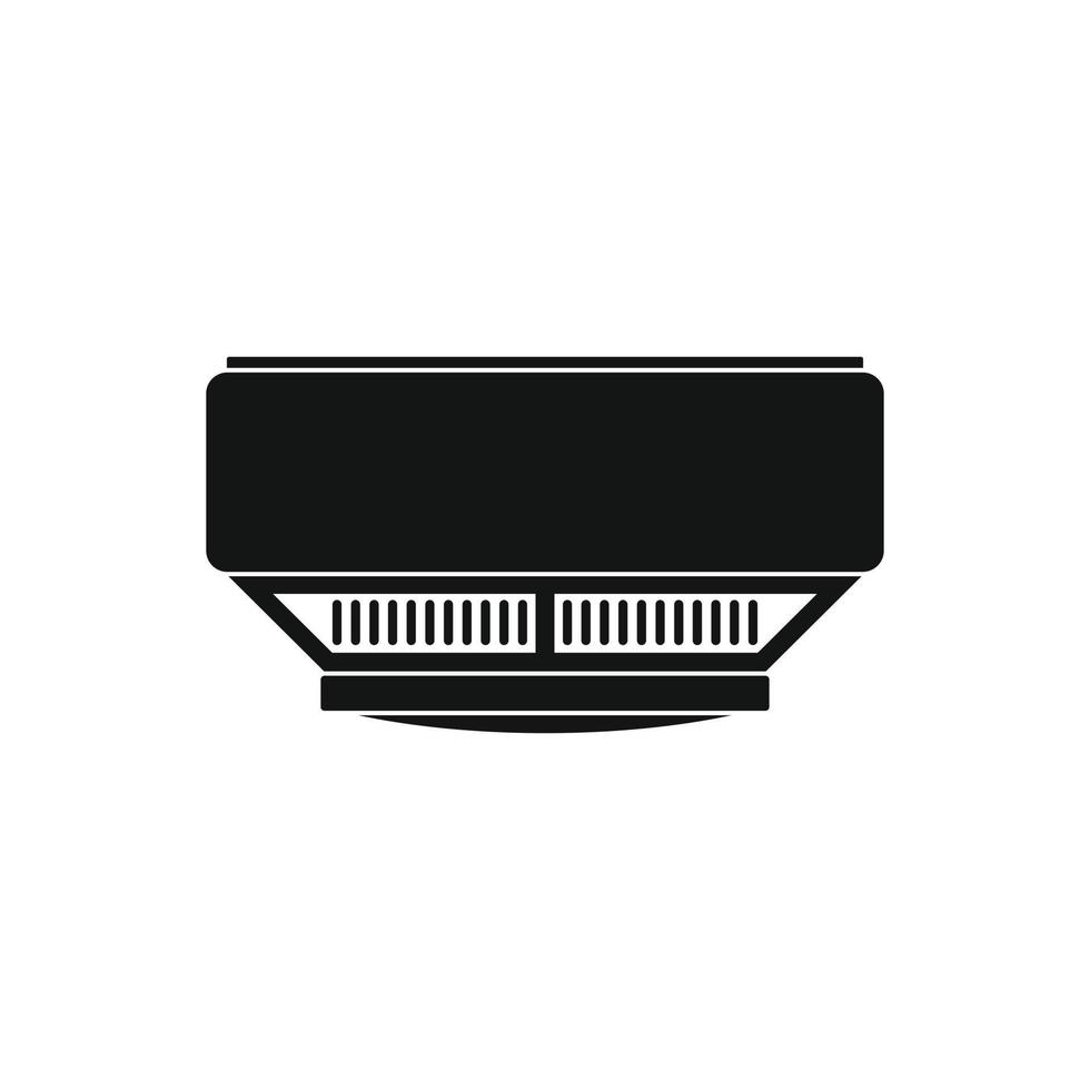 Smoke detector black simple icon vector