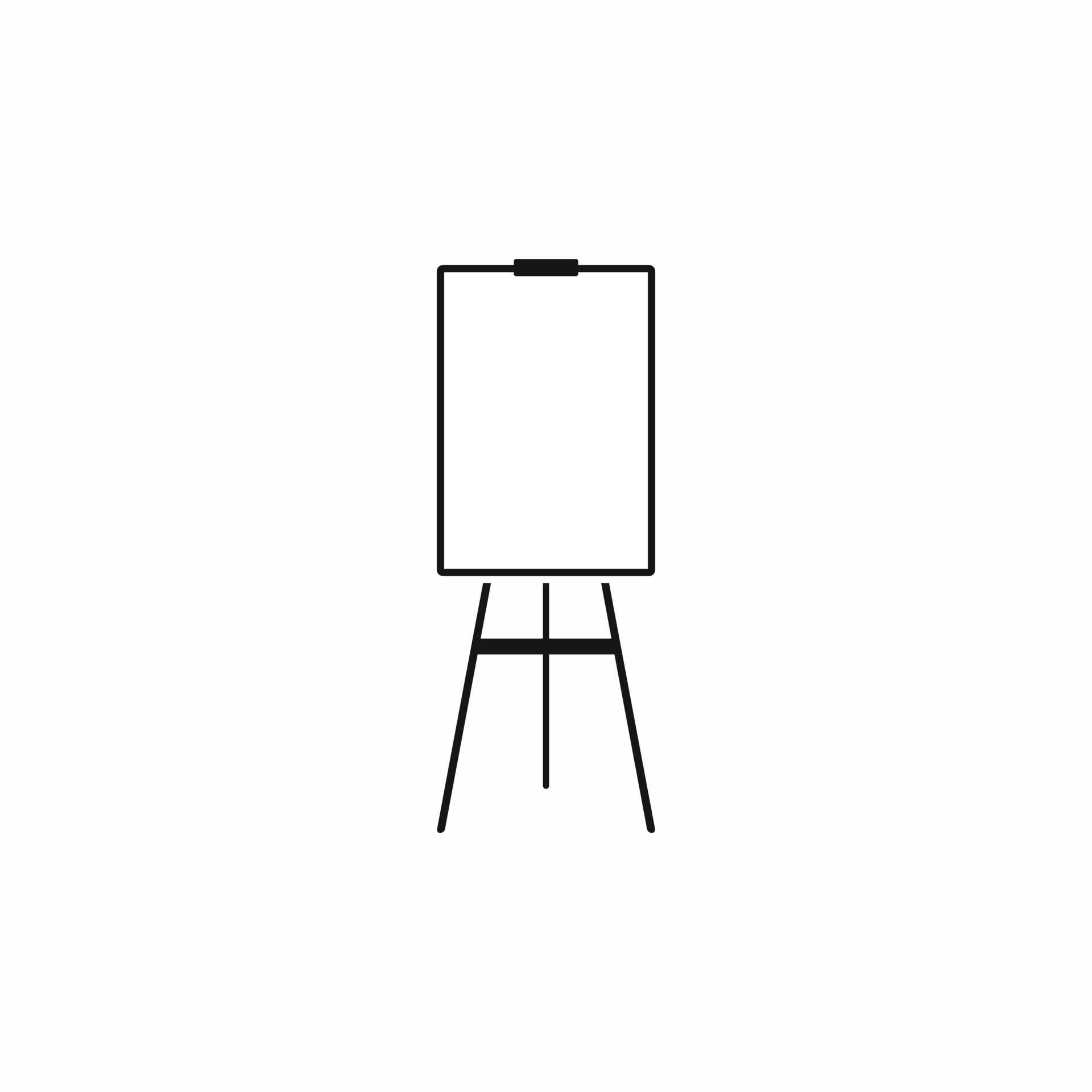 Blank flip chart icon, simple style 14167955 Vector Art at Vecteezy