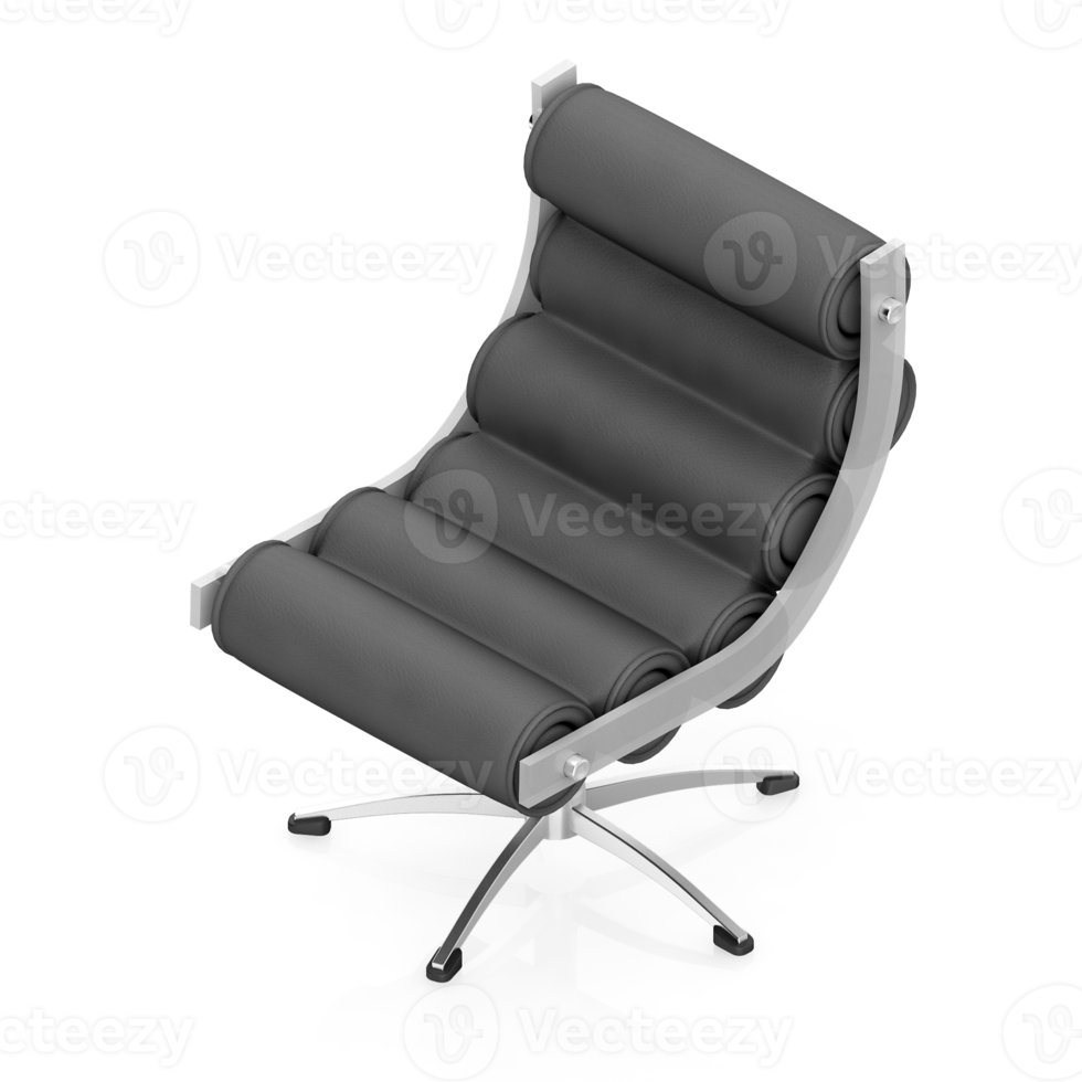 Isometric Chair 3D isolated rendering png