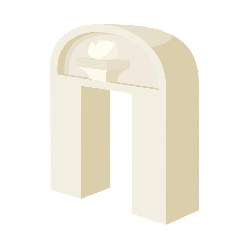 Ancient arch icon in cartoon style vector