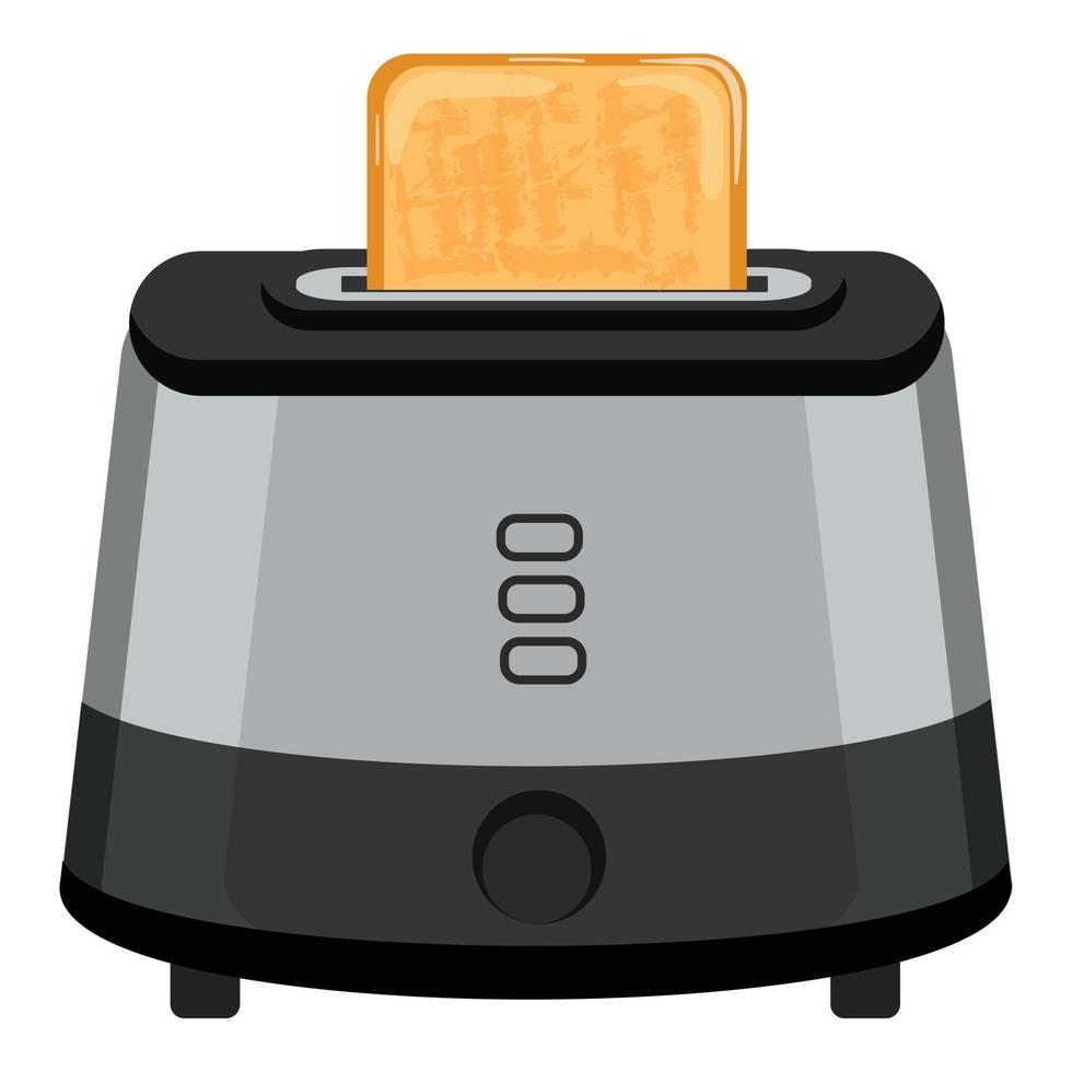 Sandwich toaster icon cartoon vector. Bread machine vector