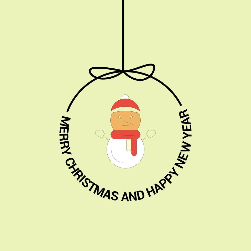 Merry Christmas Beautiful Card Background vector