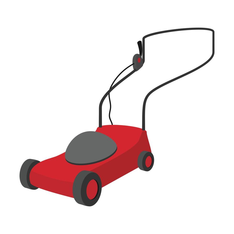 Mower cartoon icon vector