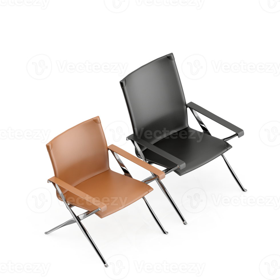 Isometric Chair 3D isolated rendering png