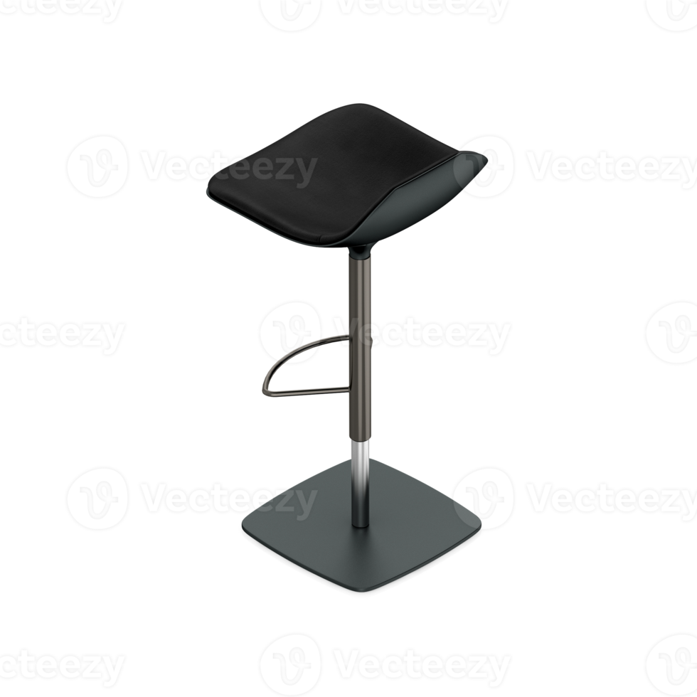 Isometric Chair 3D isolated rendering png