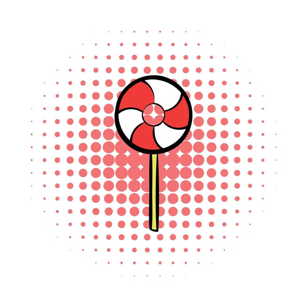 Candy comics icon vector