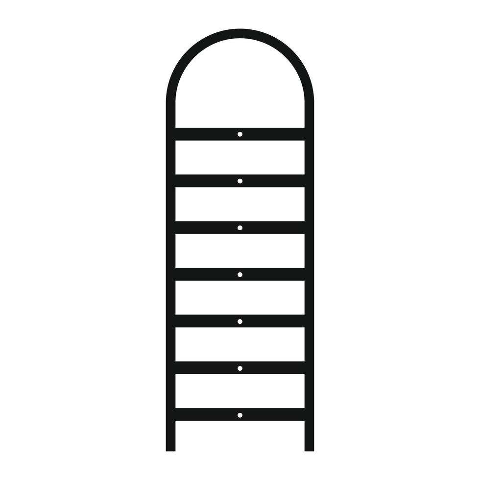 Ladder black simple icon vector
