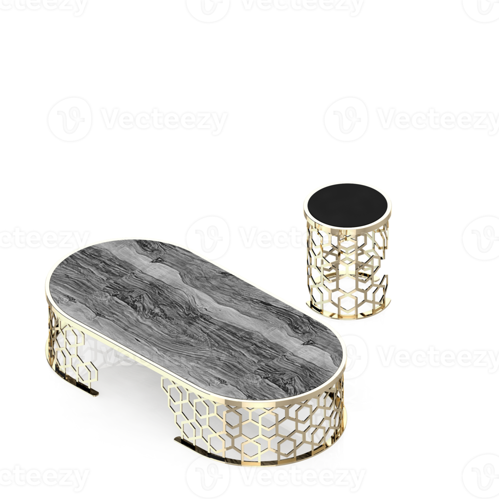Isometric Table 3D render png