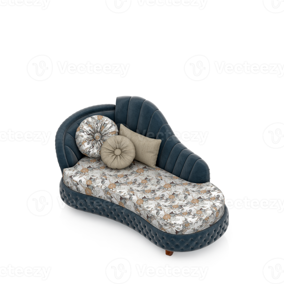 Isometric Armchair Isolated 3D render png
