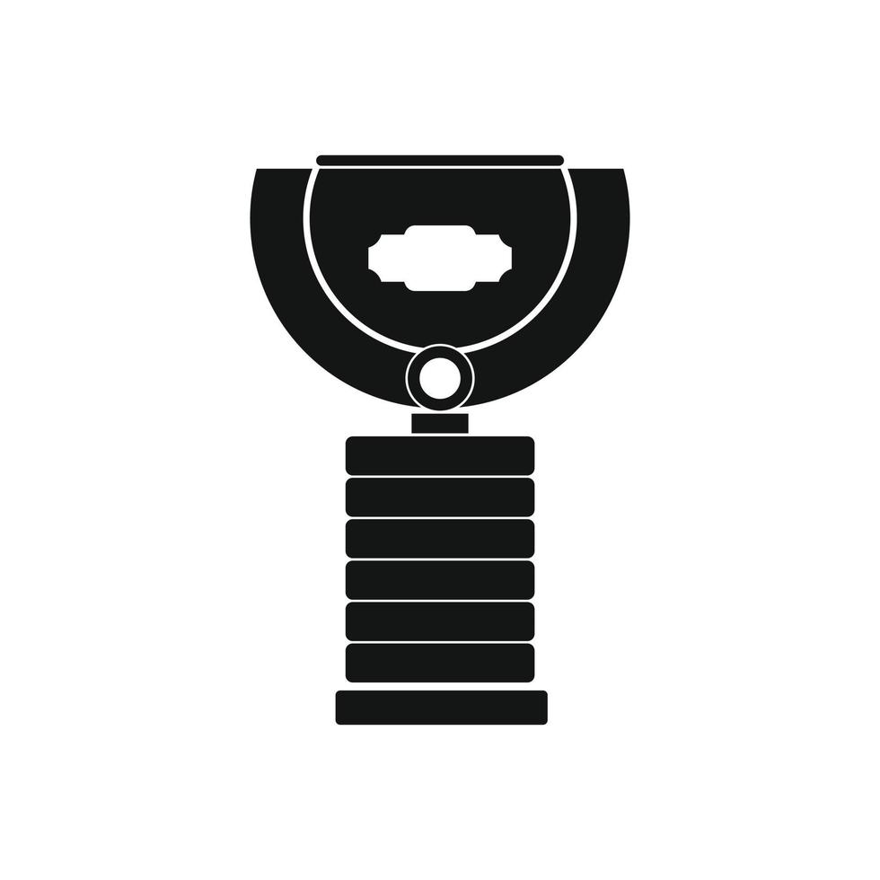 Sports cup black simple icon vector