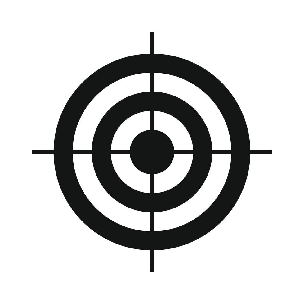 icono de objetivo simple vector