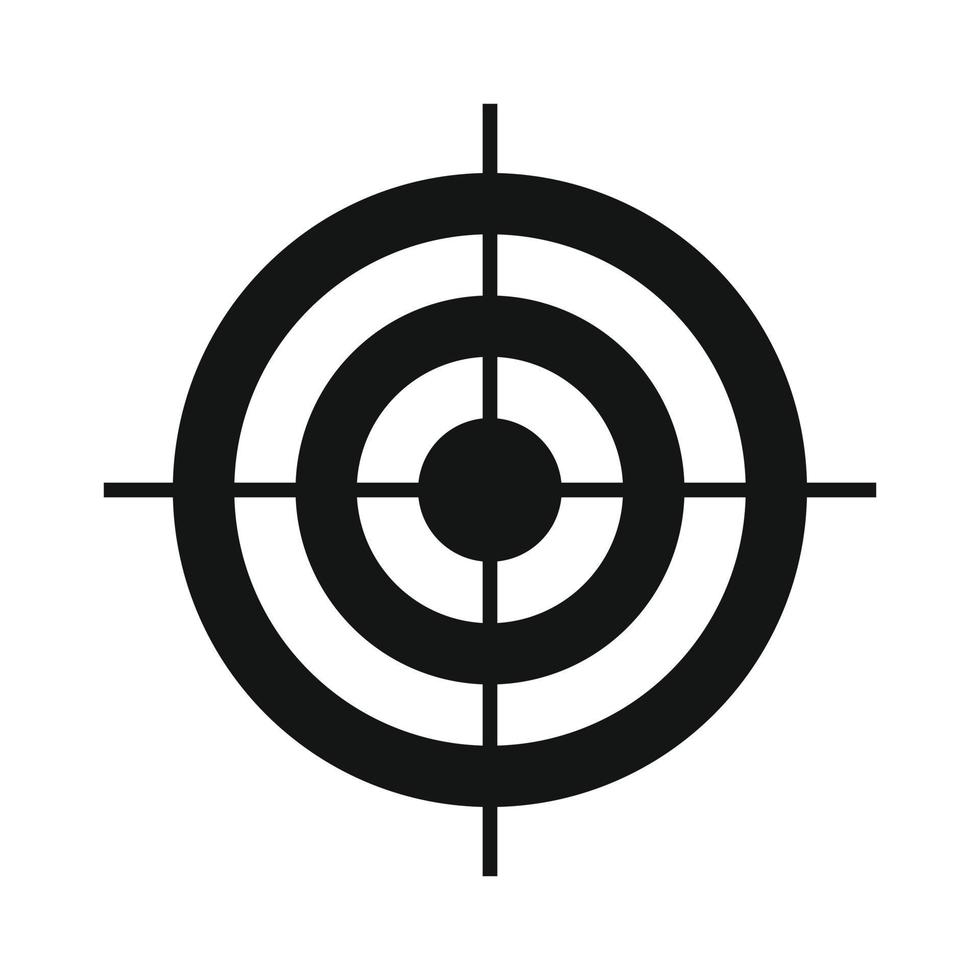 Target simple icon vector