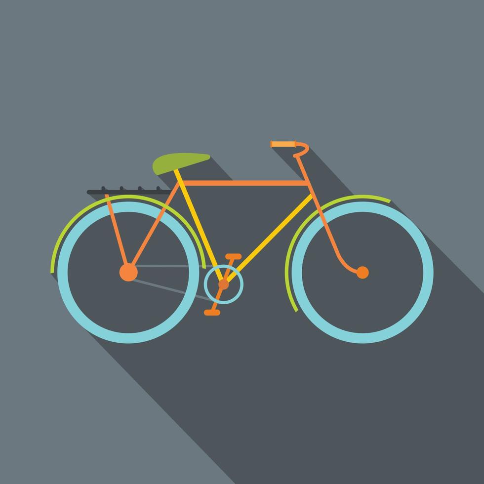 Bicycle flat icon vector