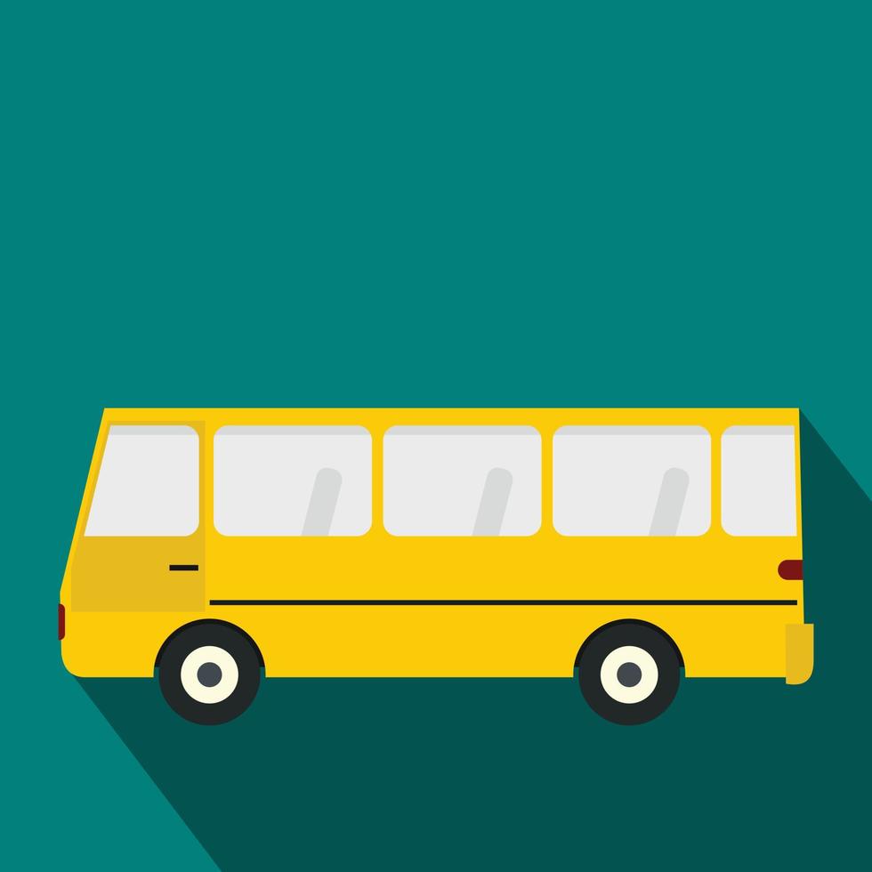 Bus icon in flat style vector
